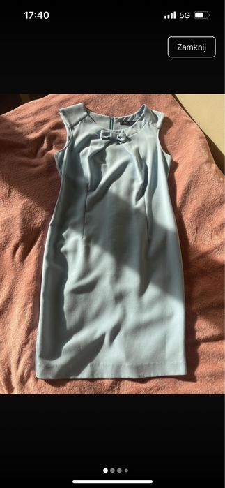 Błękitna letnia sukienka baby blue XL