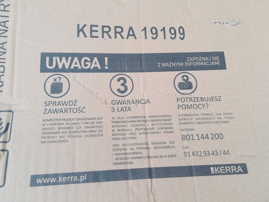 Brodzik do kabiny natryskowej Kerra Pico Stripe 90