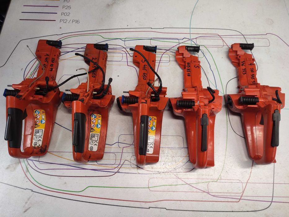 Pilarka piła spalinowa Husqvarna 450  350 zbiornik paliwa bak