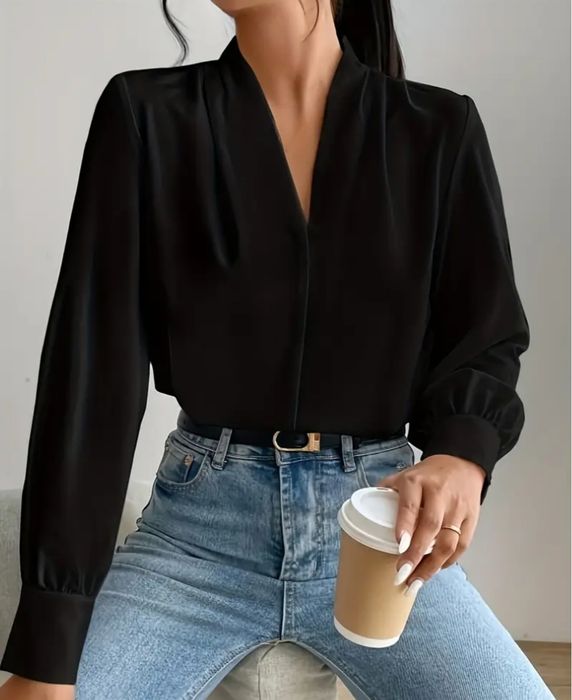 Блуза жіноча чорна м-л