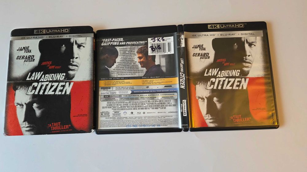 blu ray Law abiding citizen 4k w slipcover Prawo zemsty