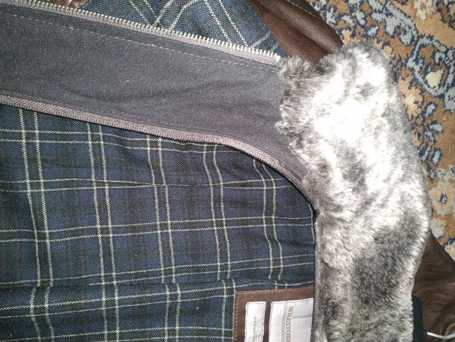 Milestone шкіряна утеплена