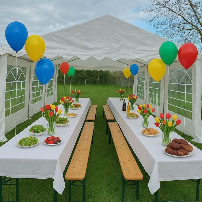 Wynajem namiot imprezowy [ławki i stoły] CENA ZA WEEKEND