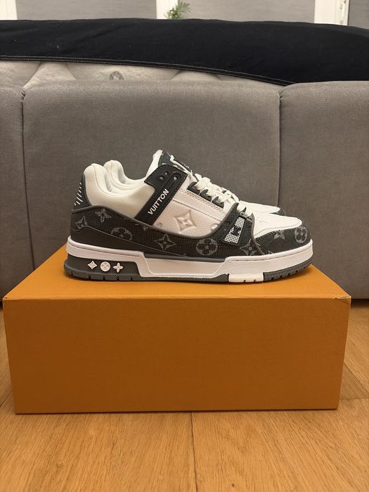 buty lv szaro czarne