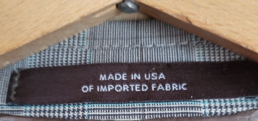 Garnitur męski kratka