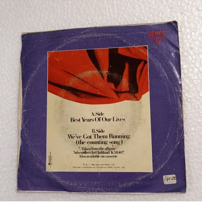 Modern Romance Best Years Of Our Lives PT 1982 WEA Disco VINIL Single