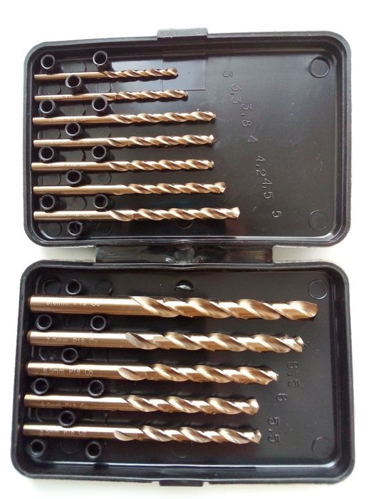Набор сверла по нержавейке/металу (3-8 mm; 3-10 mm) P18 cobalt,P9,P6М5