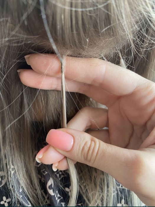 Наращивание биопротеиновых и натуральных волос.