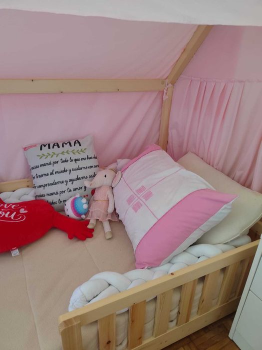 Cama Montessori 160*80 como nova colchão incluído