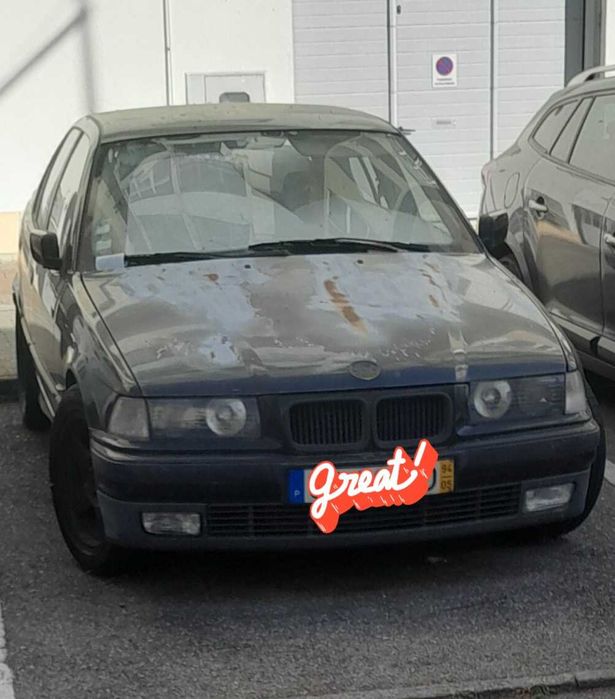 BMW 325 TDS 2.5 Diesel de 1994, com cerca de 320.000 km.