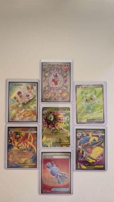 Conjunto de cartas pokémon