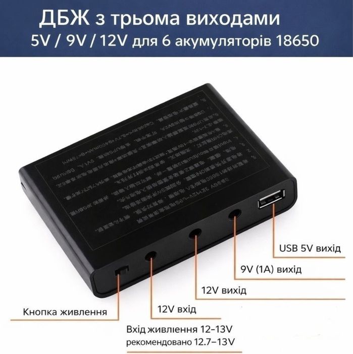ДБЖ (UPS) для роутера / оптичного термінала / камер , Ups