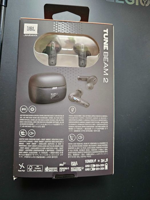 Słuchawki dokanałowe JBL Tune Beam 2 ANC Wodoodporne
