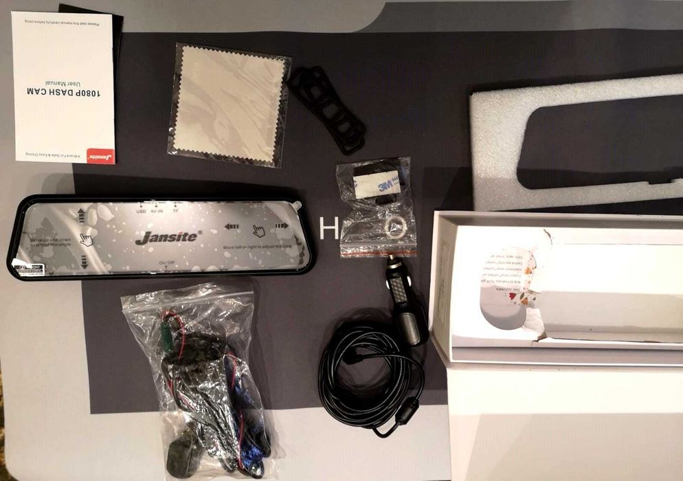 Kamera wideorejestrator Samochodowy lusterko F HD Przód i Tył cofania