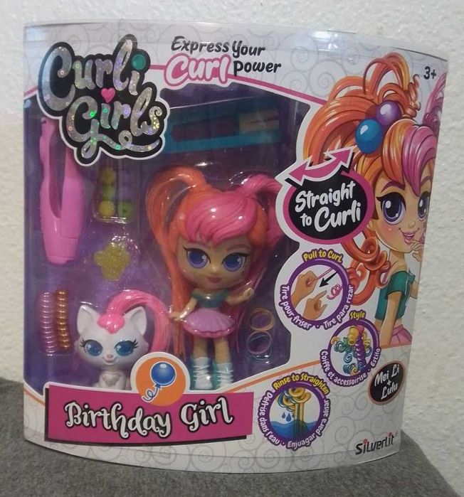 Boneca Curli Girls - Birthday Girl - Nova!!