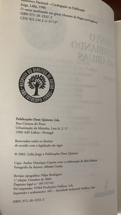 O Vento Assobiando nas Gruas