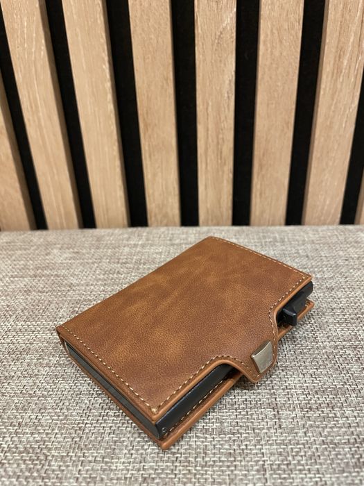 Carteira Ultrafina Anti-roubo porta cartões notas e moedas