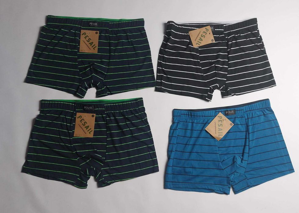 4 sztuki Bokserki męskie majtki Pesail bawełna 4PAK r XL pas 76-106 cm