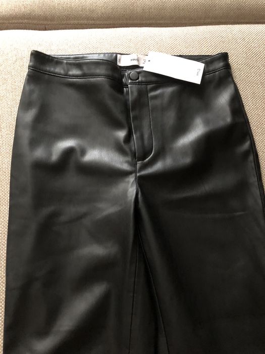 Шкіряні лосини mango