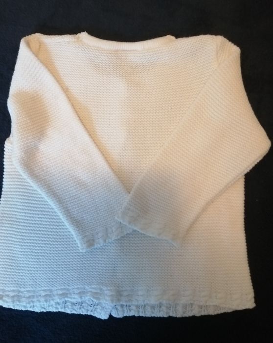 Casaco branco para menina