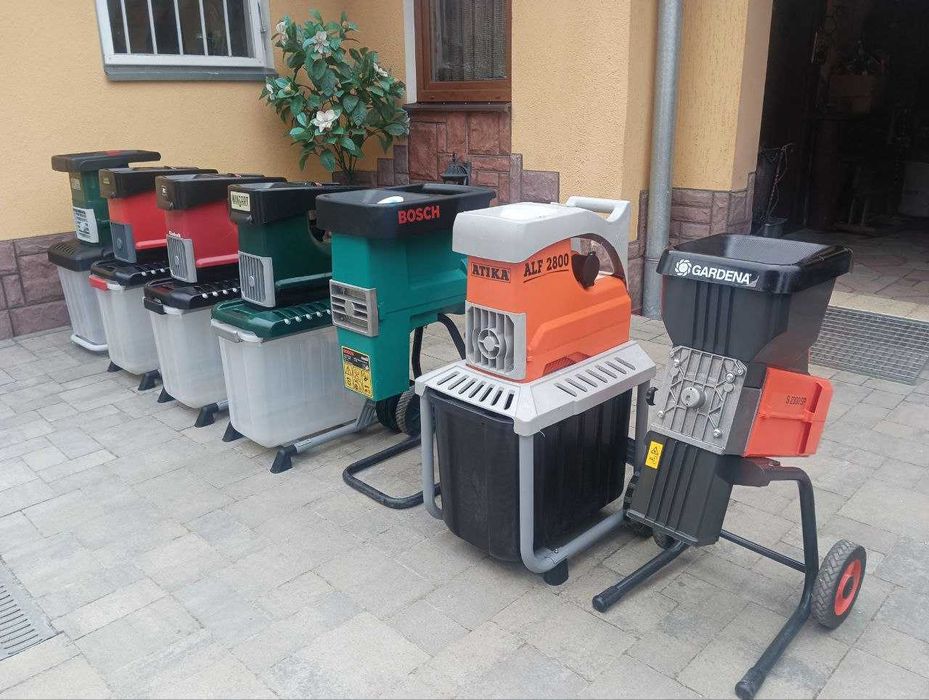 Садові подрібнювачі гілок (Шредери)