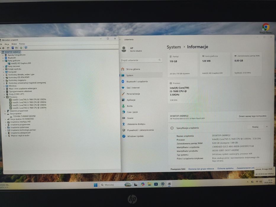 HP ProOne 600 G3 21.5-in-Non-Touch AiO