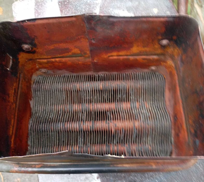 Медный теплообменник для нагрева воды, с газовой колонки