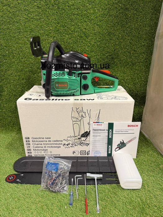 Бензопила Boschh BP 210 (шина 45 см, 6.3 кВт)  у подарунок 2 вида масл