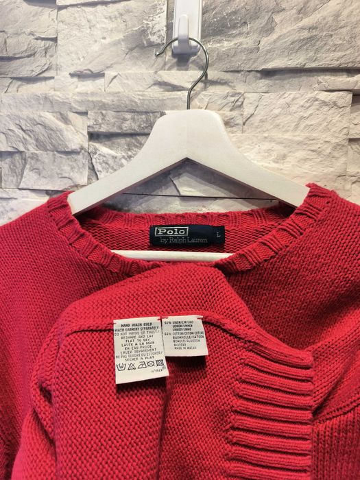 Sweter Polo Ralph Lauren Lniany Len Bawełna Logo Basic L