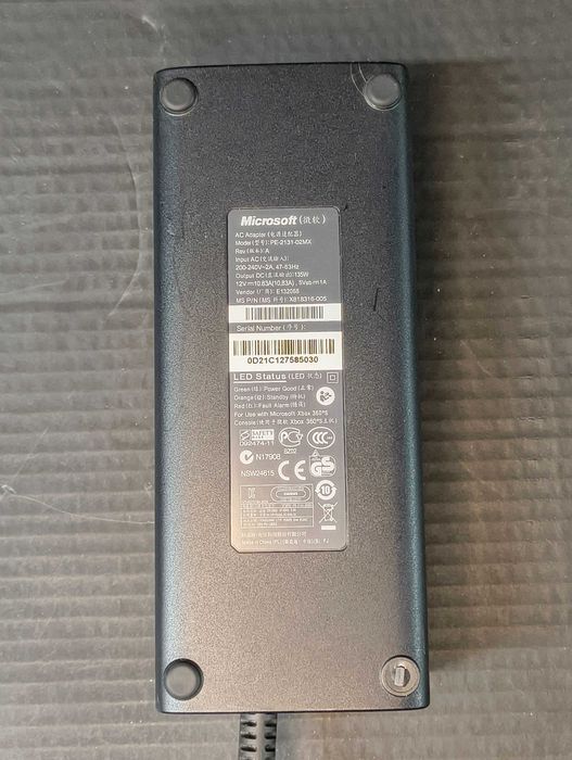 Zasilacz XBOX 360 X360 SLIM E | Sklep Będzie Granie Wrocław Psie Pole