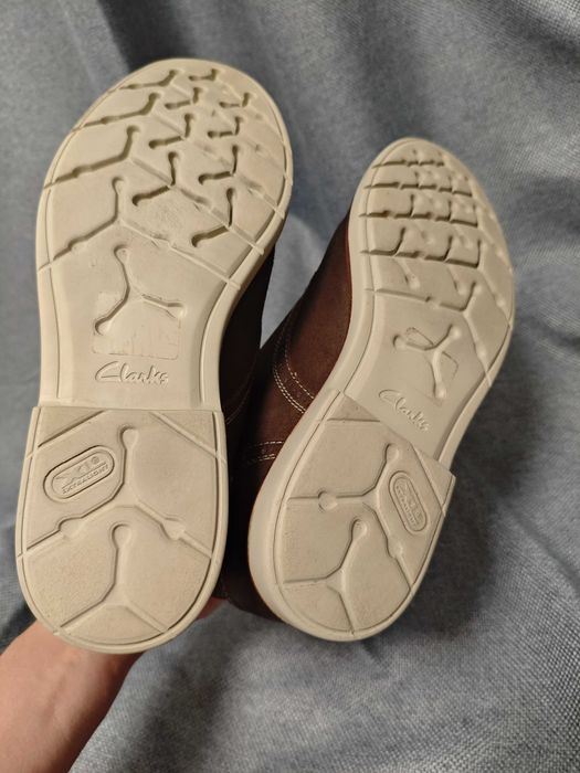 Clarks raspin limit 42 черевики замшеві шкіряні коричневі