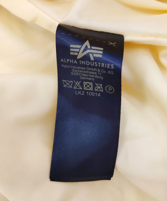 Alpha Industries damska żółta kurtka bomberka flyers w rozmiarze L