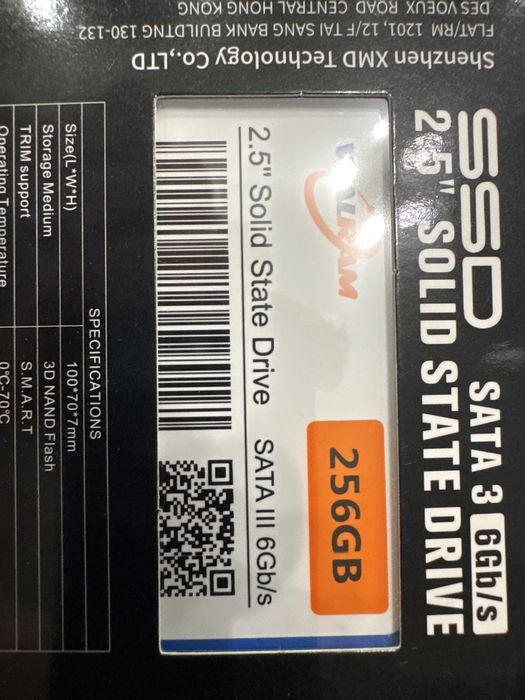 Walram ssd 256Gb накопичувач 256гб