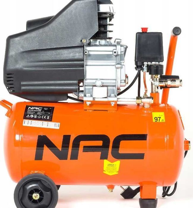 Компресор масляний NAC OLC-24 повітряний 24 л компрессор масляный