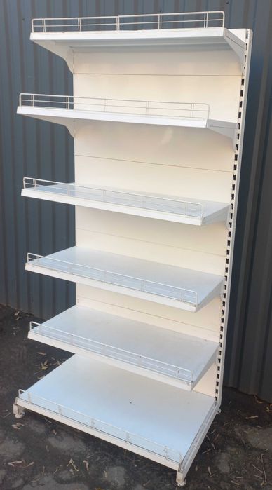 Торгові односторонні стелажі «Віко» 210х100 см, з бар'єрами, Б/у 12732