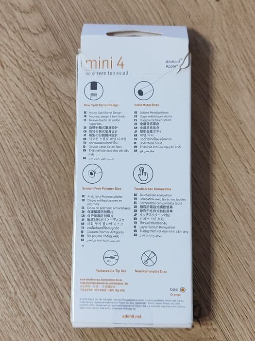 Adonit Mini 4 Stylus do urządzeń Apple iPhone/iPad/Android/Windows