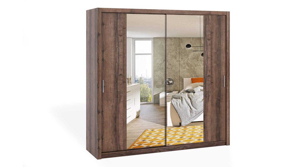 Szafa przesuwna z lustrem (220x215x62)  3-kolory