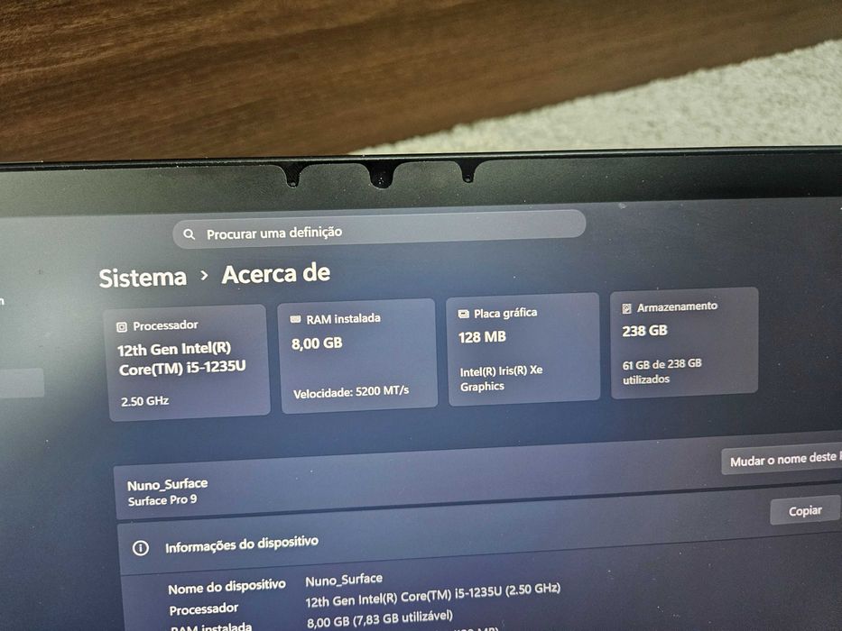 Surface Pro 9 + Teclado + Caneta