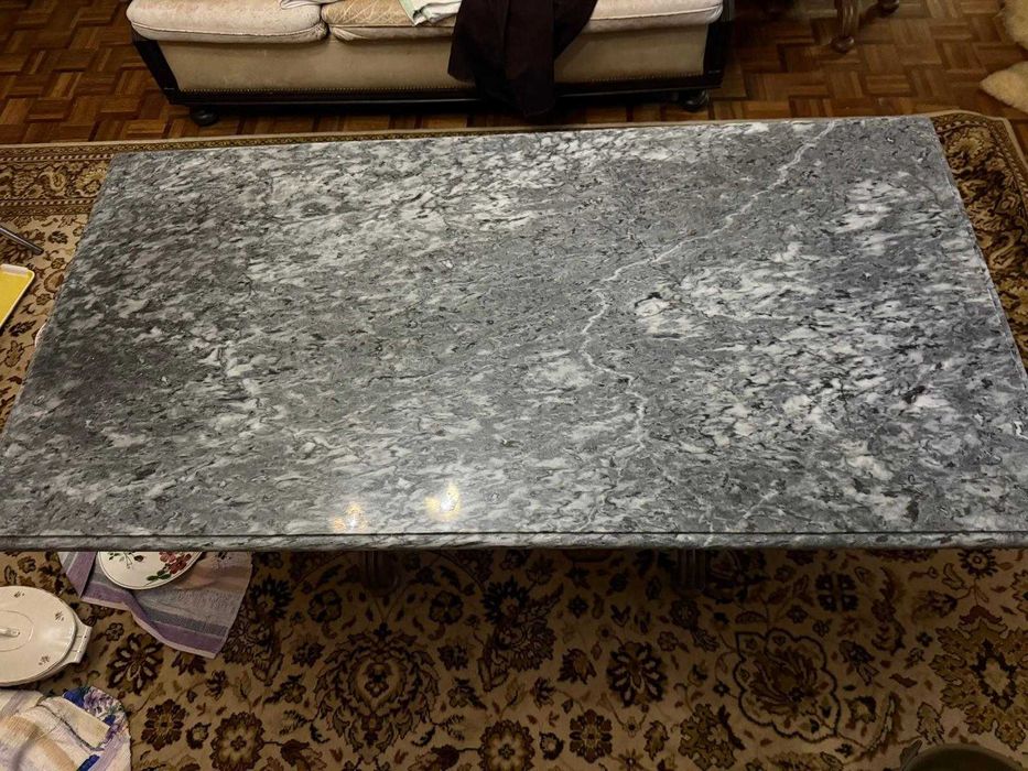 Mesas de apoio sala de estar com pedra mármore