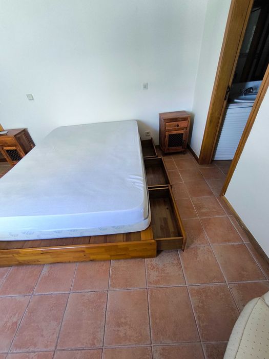 SOMMIER Madeira carvalho - com 3 gavetas de cada lado