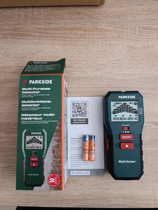 Detetor Multimateriais 4-em-1 Parkside