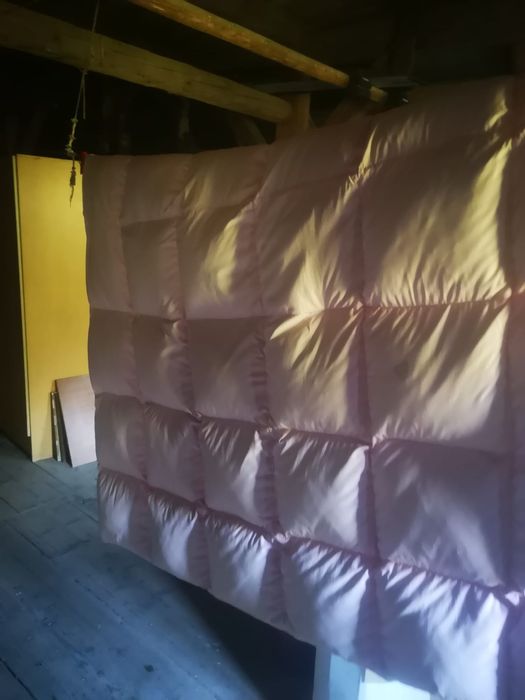 Pierzyna z pierza duza 140 cm 180 cm pikowana