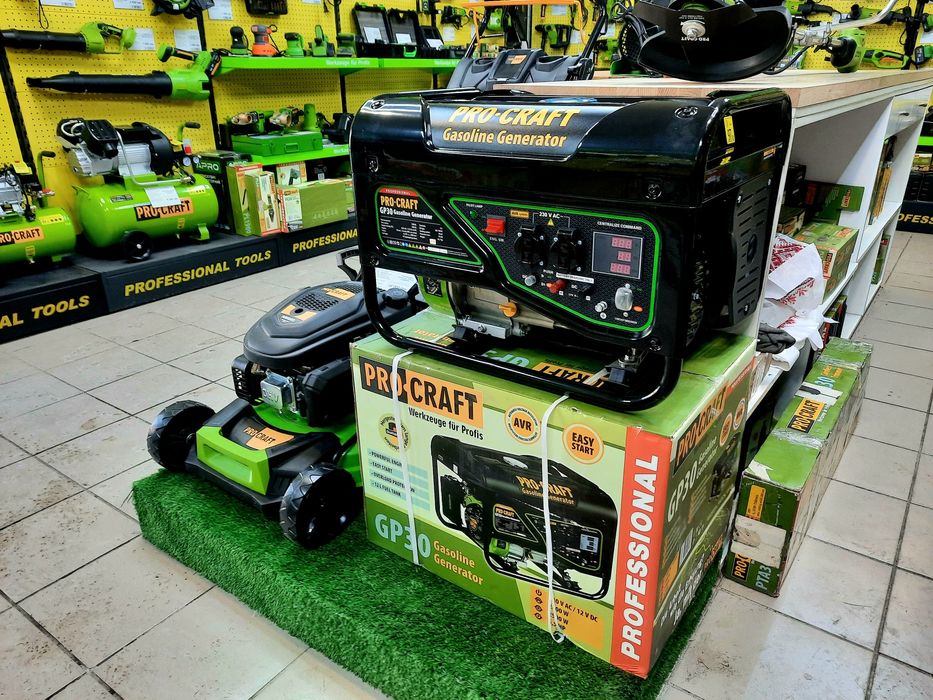 Генератор Procraft GP30 (в наличии)

Надійне джерело електроенергії