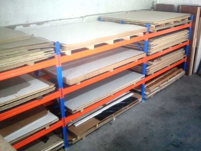 Regał magazynowy B10 do blach / płyt meblowych - paletowe przemysłowe