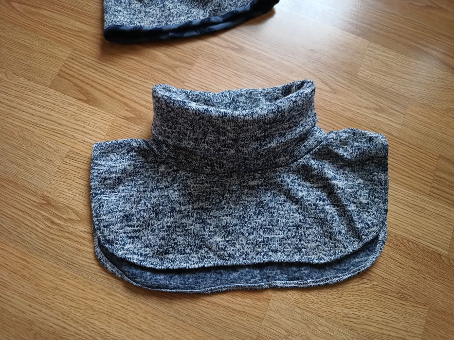 (obw. 56-58) golf komin czapka zima piórka