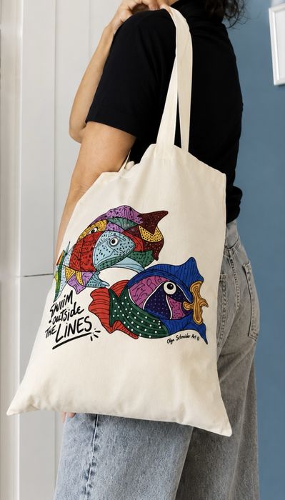 Torba bawełniana z autorskim nadrukiem – Olga Sznejder Art