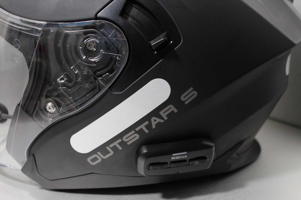 Мотошлем с гарнитурой ЧОРНИЙ SENA Sena Outstar S Bluetooth XL-61-62см
