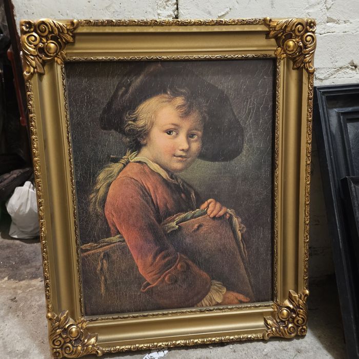 Obraz malowany stary