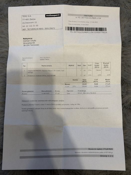 MYPHONE Hammer Boost LTE