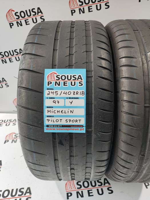 150 Euros 2 pneus 245-40ZR18 Michelin 97Y - Oferta dos Portes